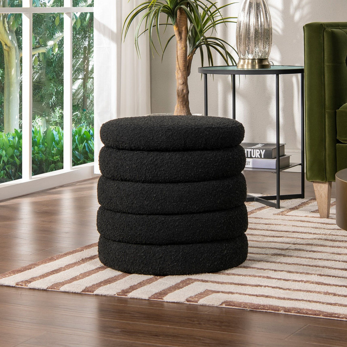 Fuji - Oversized Round Storage Ottoman