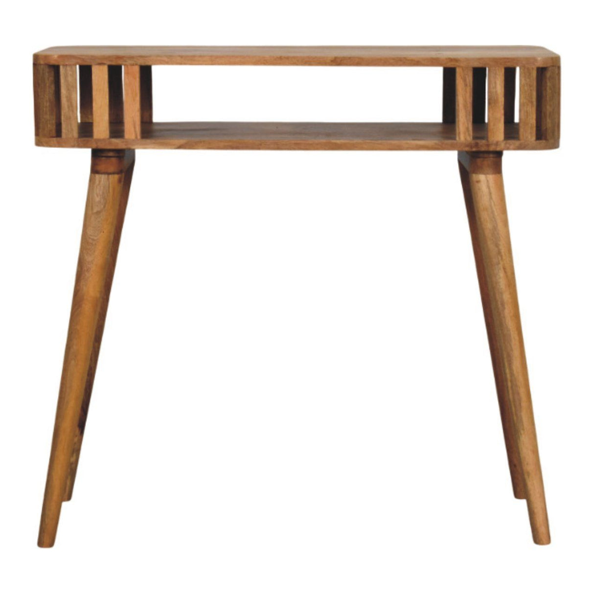 Slatted Console - Light Brown