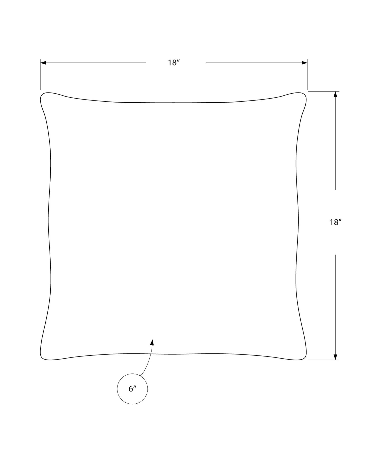 Pillows, Square, Insert Included, Decorative Throw, Hypoallergenic, Modern