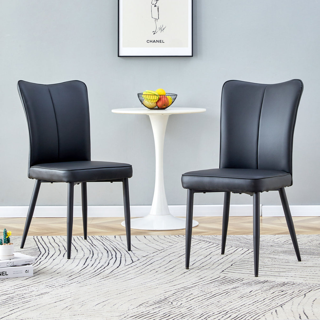 Modern Minimalist Dining Chairs (Set of 2)