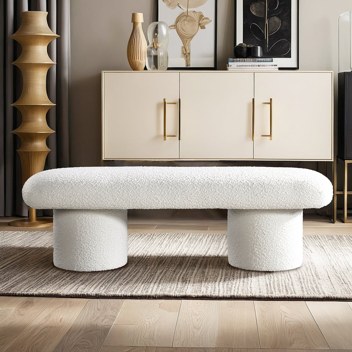 Randolph - Bench - Ivory
