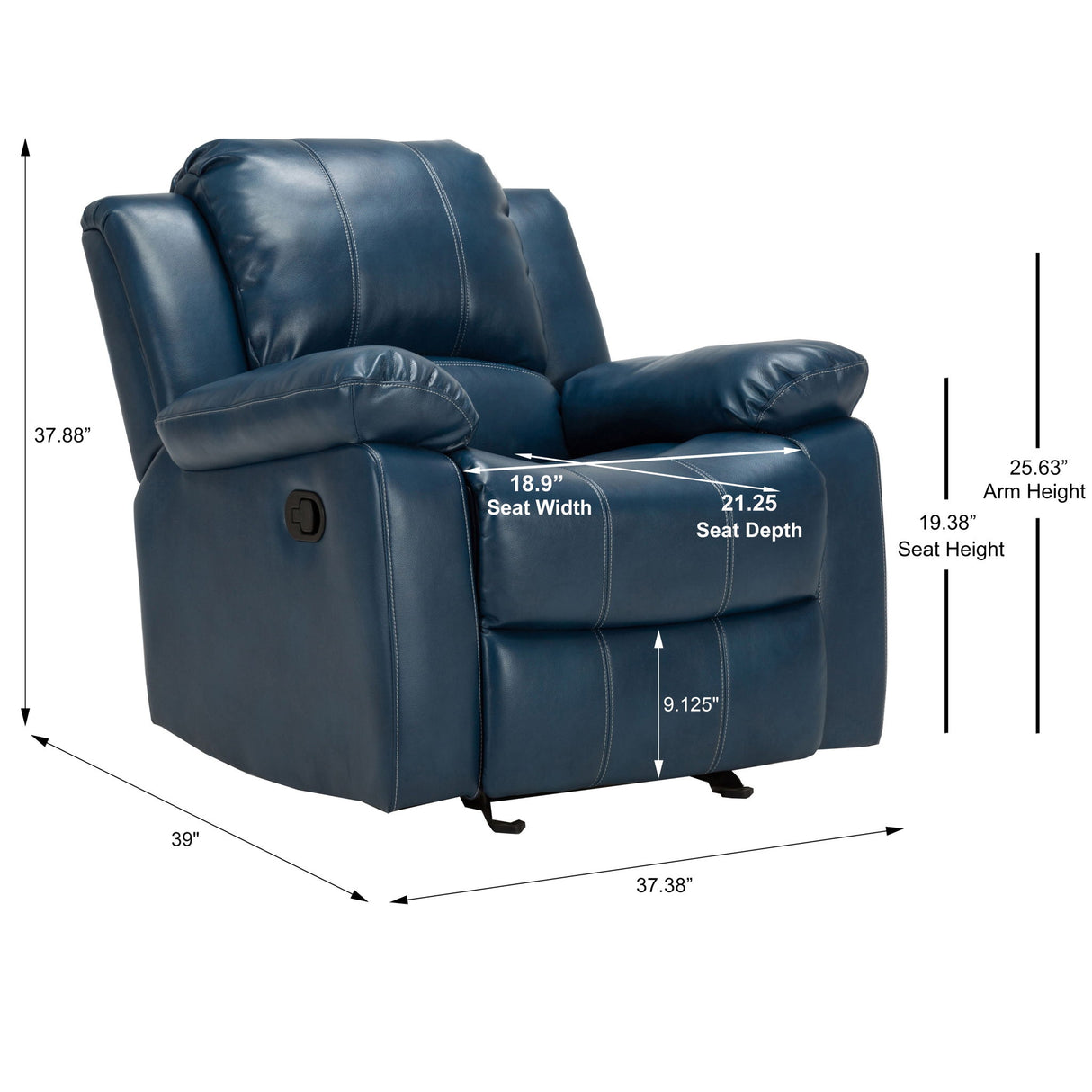 Charlotte - Glider Recliner With Classic Style