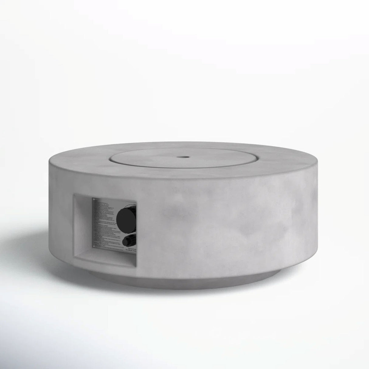 Reinforced - Propane Gas Outdoor Fire Pit Table With Lid