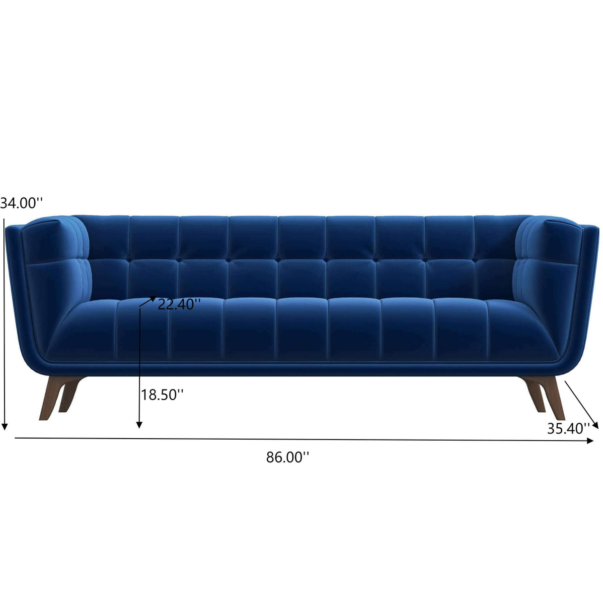 Addison - Mid-Century Modern Design Tufted Sofa