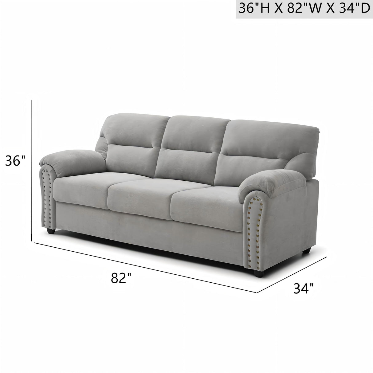 Hamilton - Sofa With Nailhead Trim
