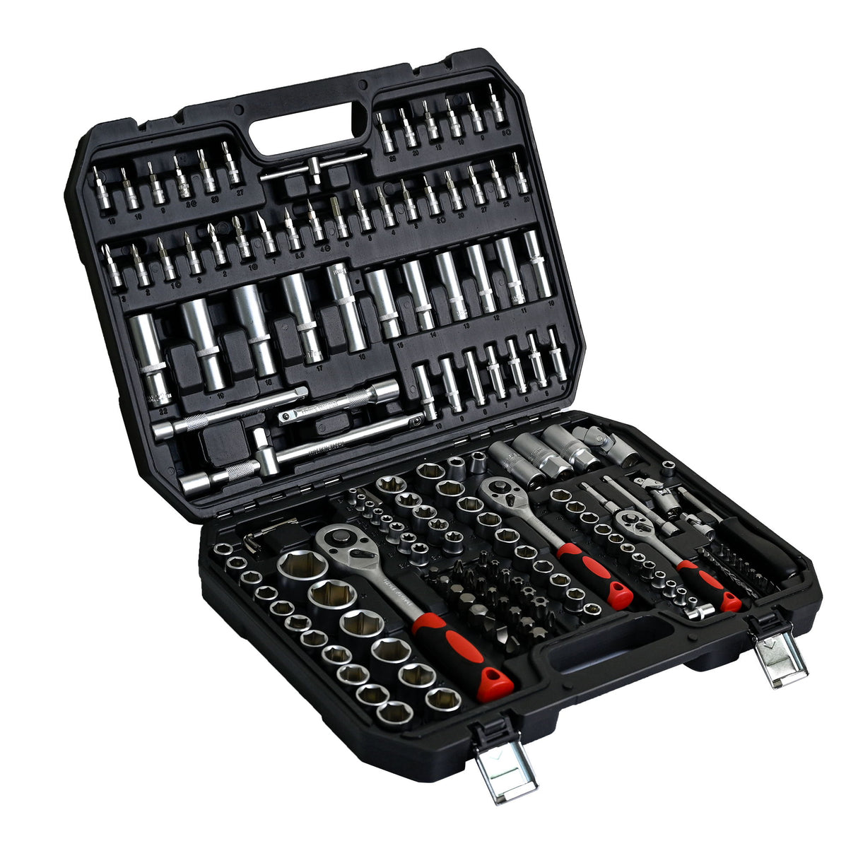 Tool Set Socket And Ratchet Wrench Toolbo 71 Pieces Toolbox Universal Home Car Repair Tool Set For Men Homeowners Diy Enthusiasts And Mechanics - Black