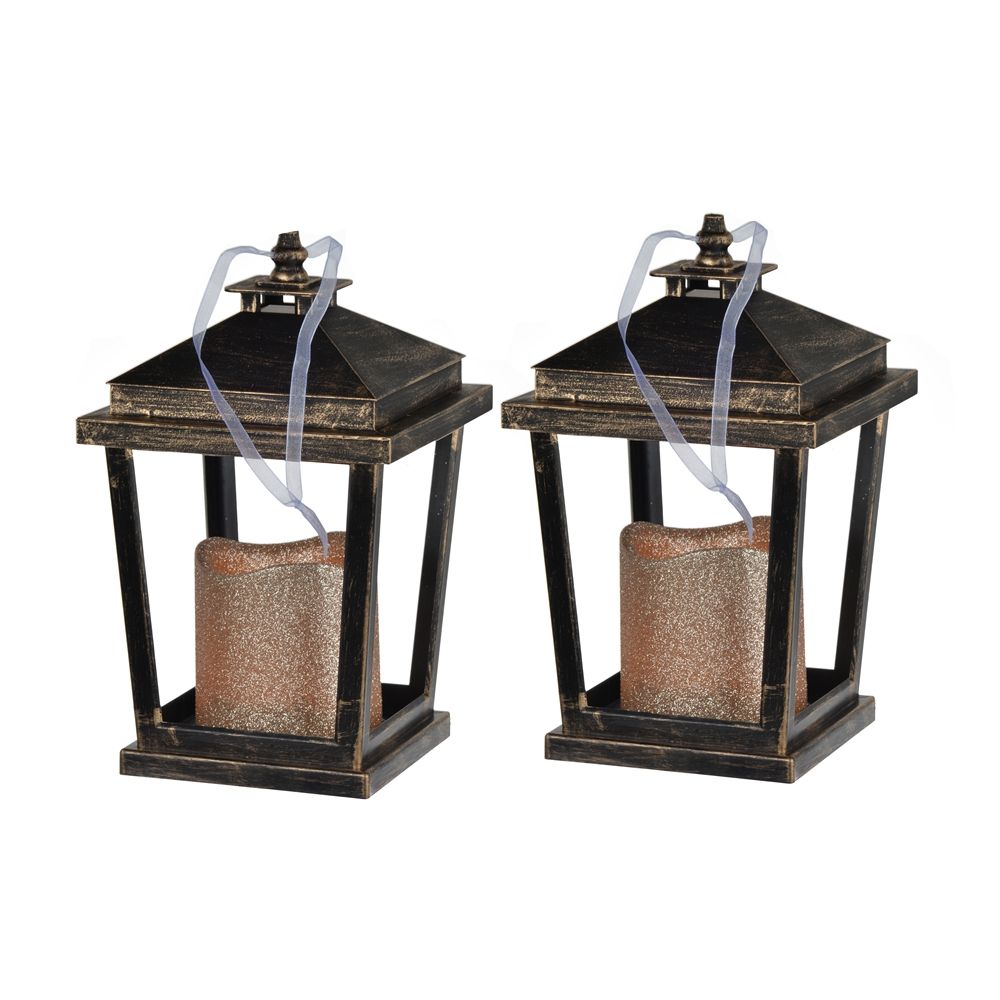 Menifee - Lantern With Led Candle (Set of 2)