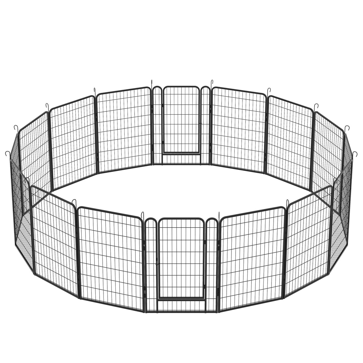 Heavy Duty Metal Playpen With Door, Dog Fence Pet Exercise Pen For Outdoor, Indoor