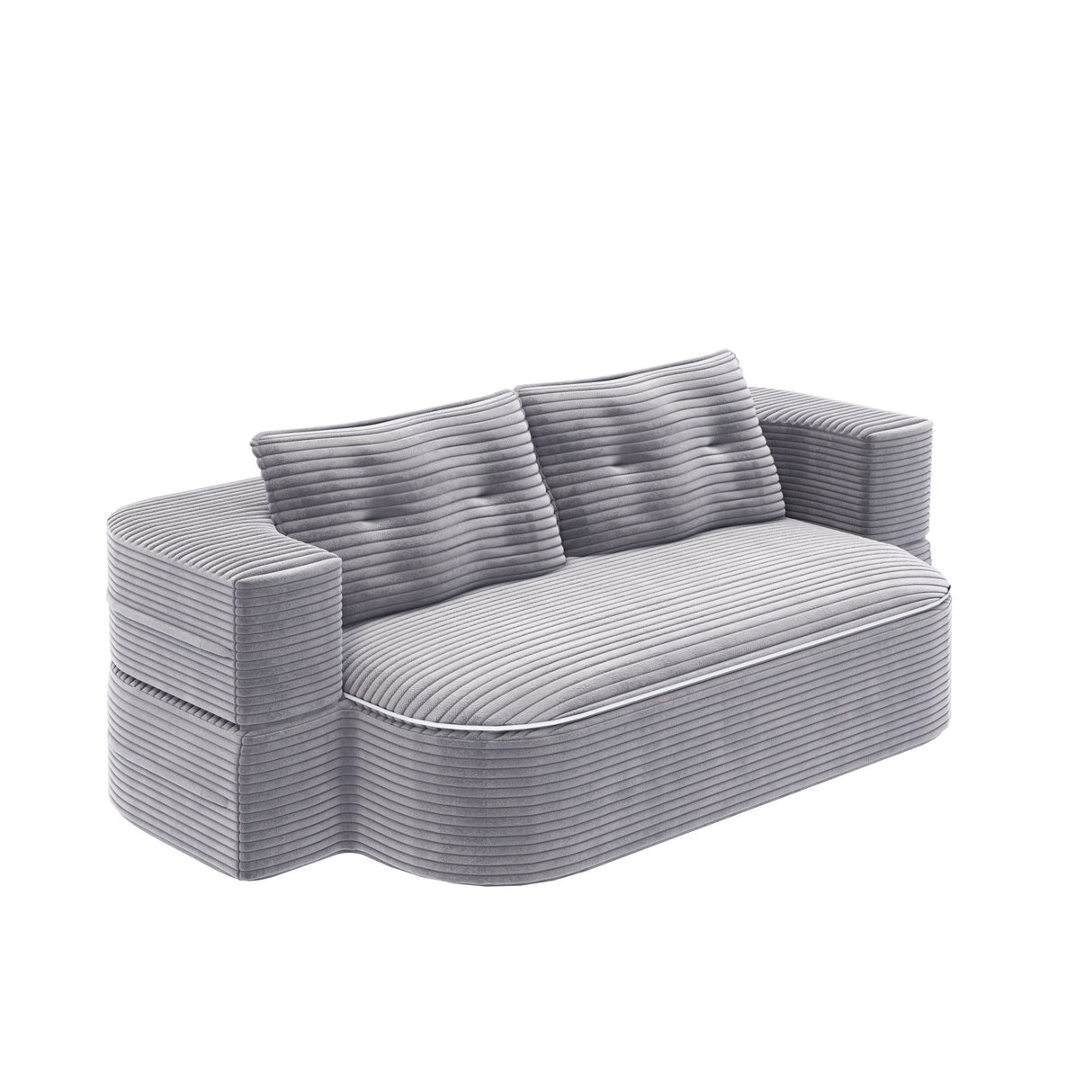 Convertible Floor Sofa Bed With Multi Functional Blanket