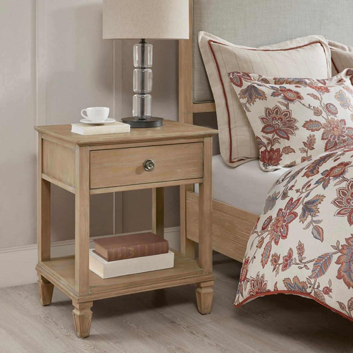Victoria - Bedside Table With Drawer And Shelf