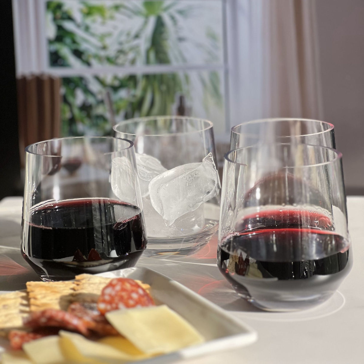 Leadingware Unbreakable Tritan Wine Glass (Set of 4), Bpa Free, 12Oz - Clear