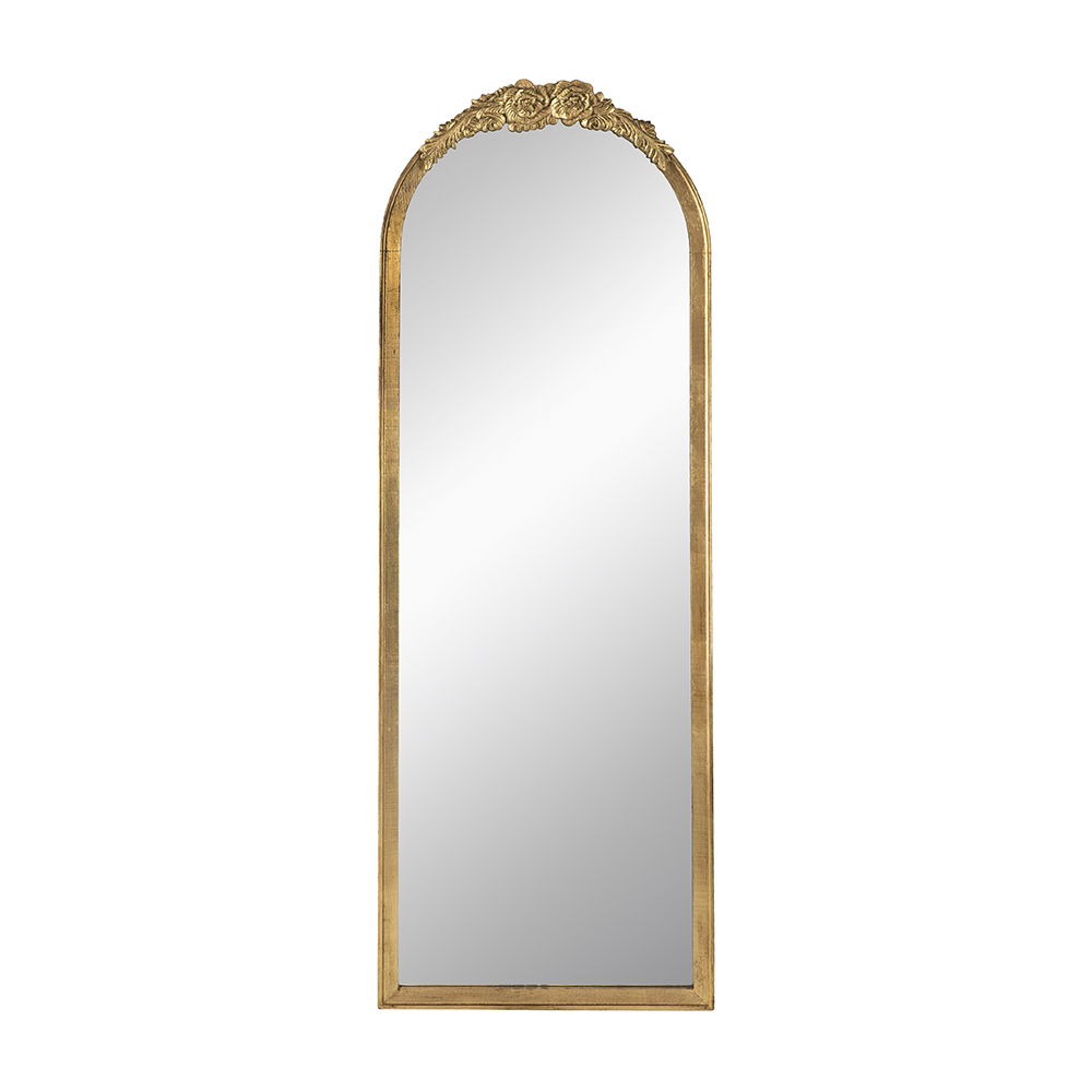 Wood Floor Mirror, Full Body Mirror Dressing Make Up Mirror For Bathroom