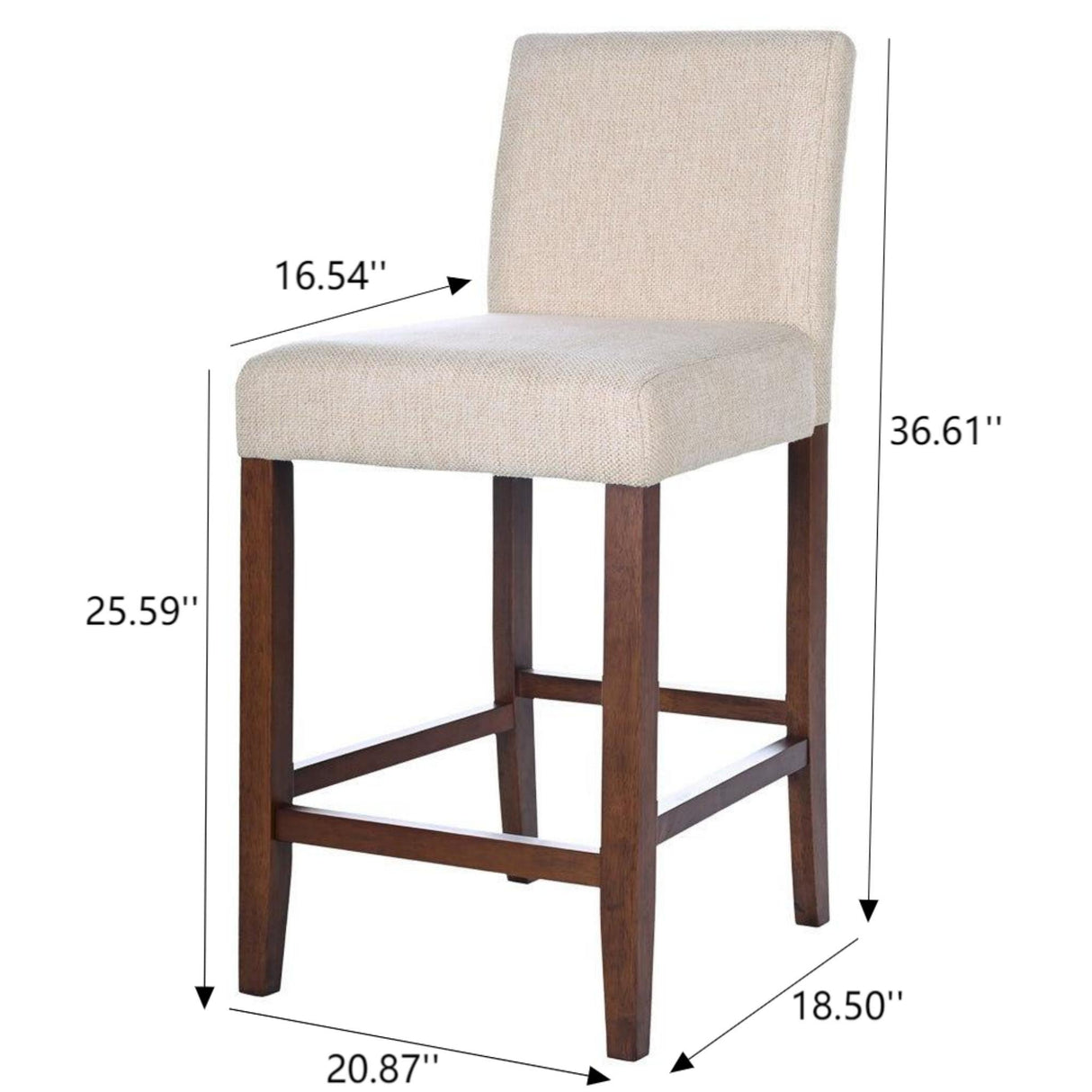 Dorian - Counter Chair (Set of 2) - Beige