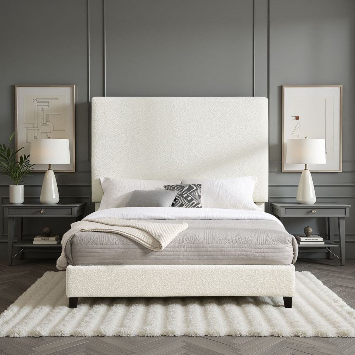Upholstered Platform Bed