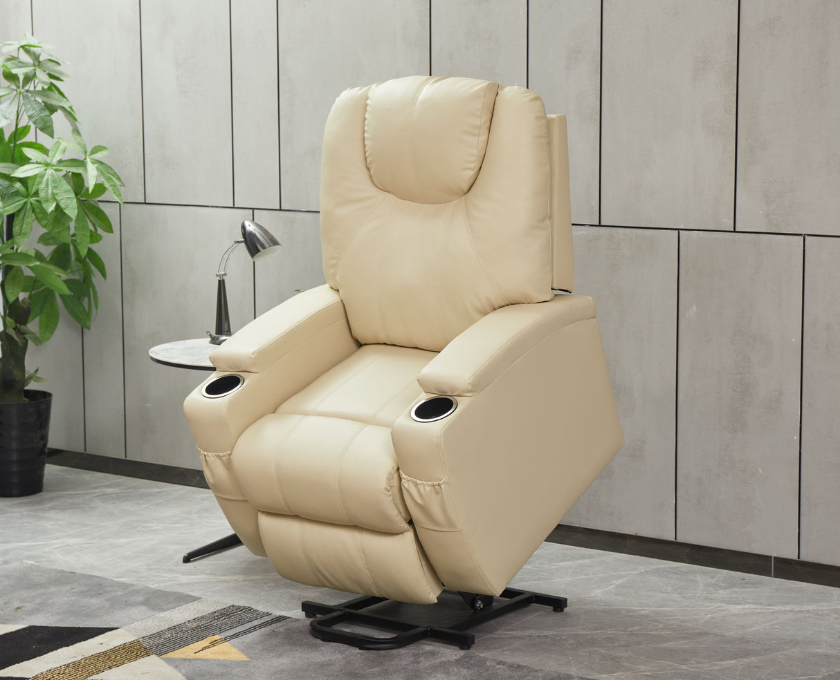 Modern Recliner Chair With Cup Holders, Remote Control