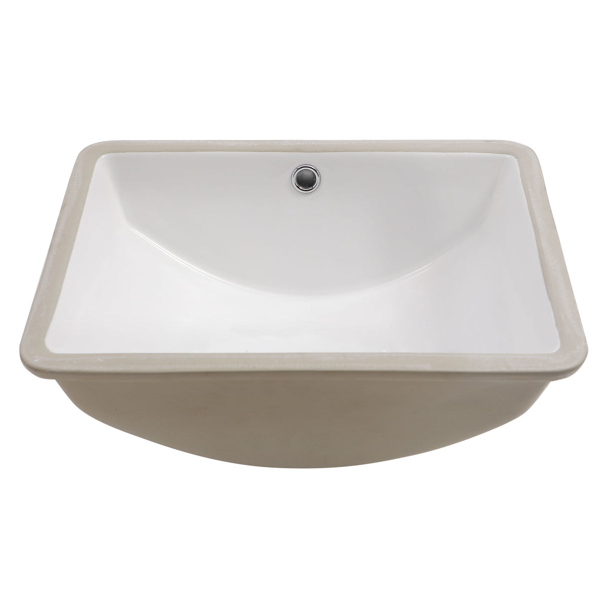 Modern Ceramic Undermount Bathroom Sink With Overflow, High Quality