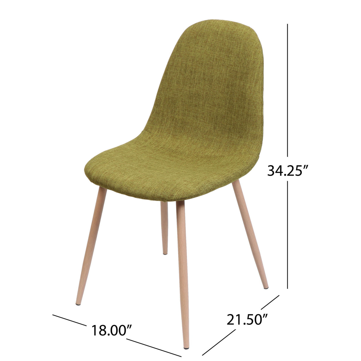 Elegant Dining Chair Set With Fabric
