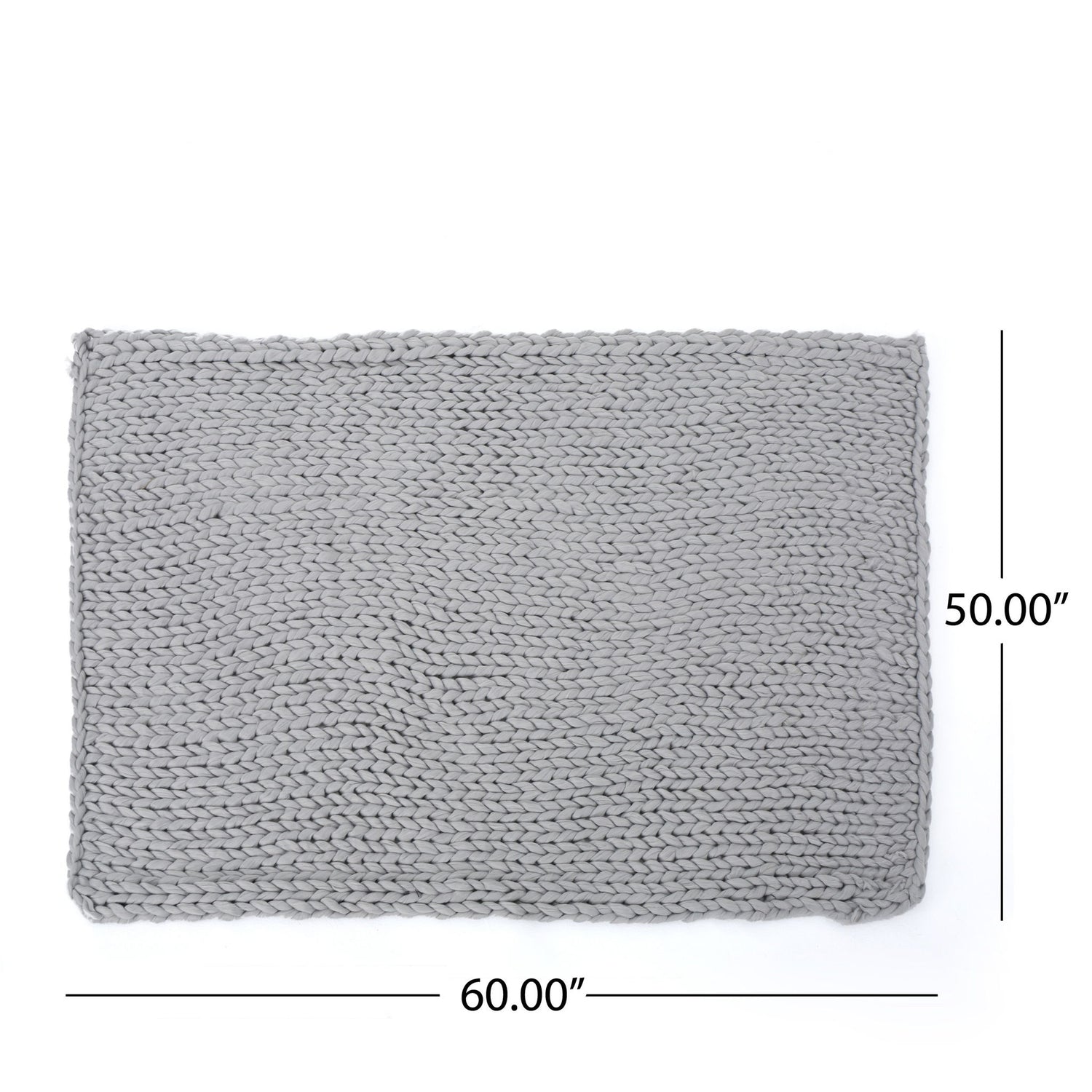 Cozy Knitted Acrylic Throw Blanket With Double Sided Design