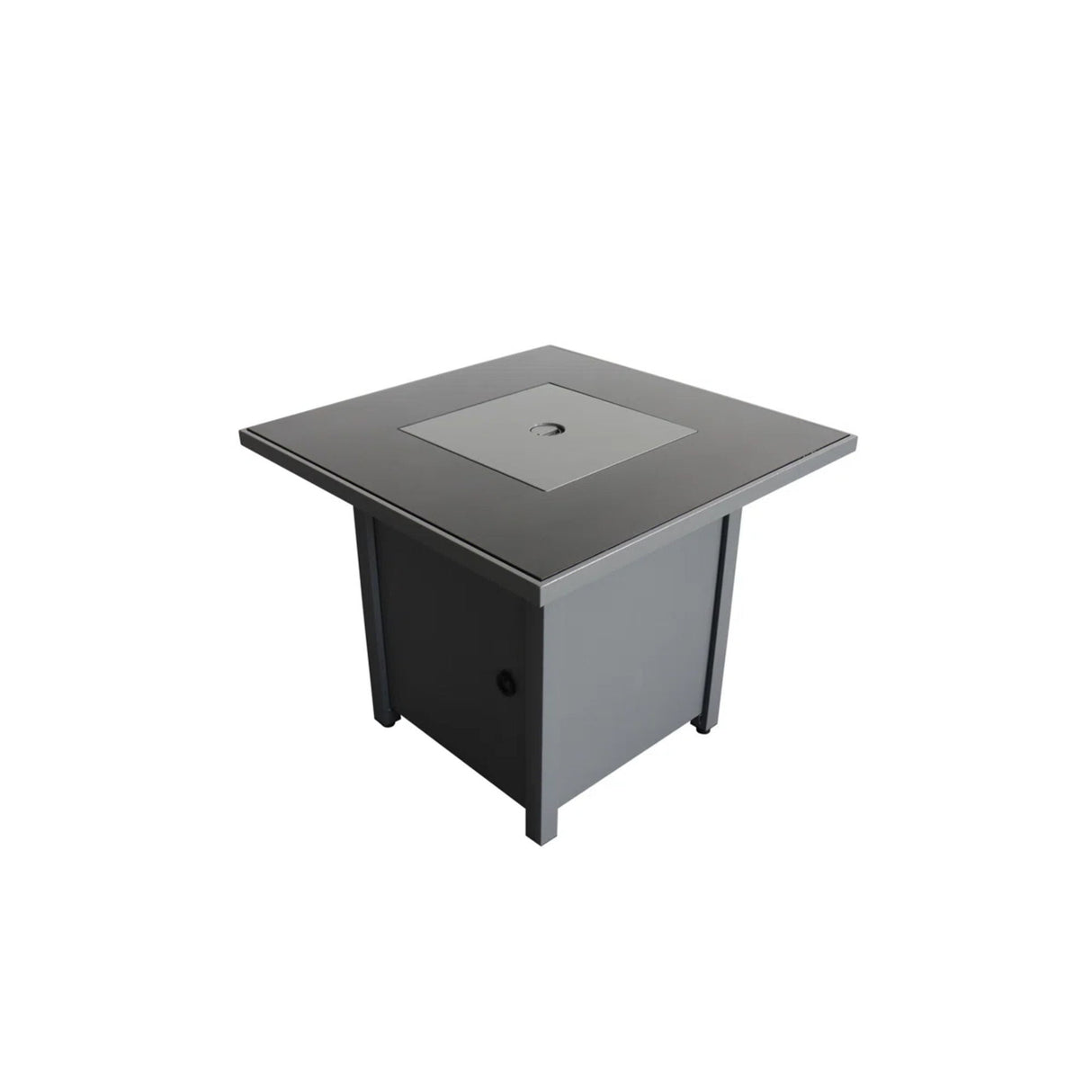 Outdoor Fire Pit Table With Lid High-Quality Materials - Gray