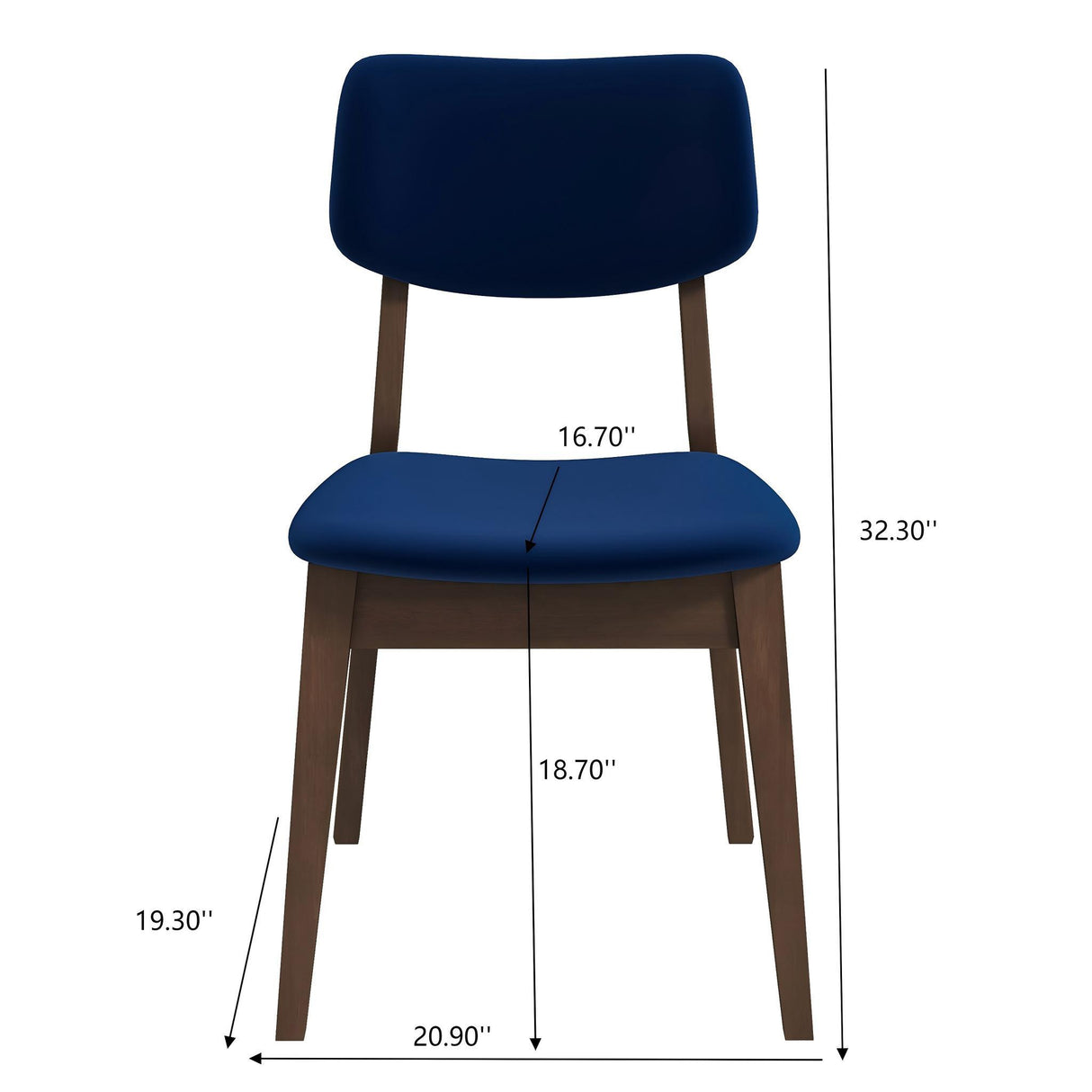 Carlos - Solid Back Side Chair (Set of 2)