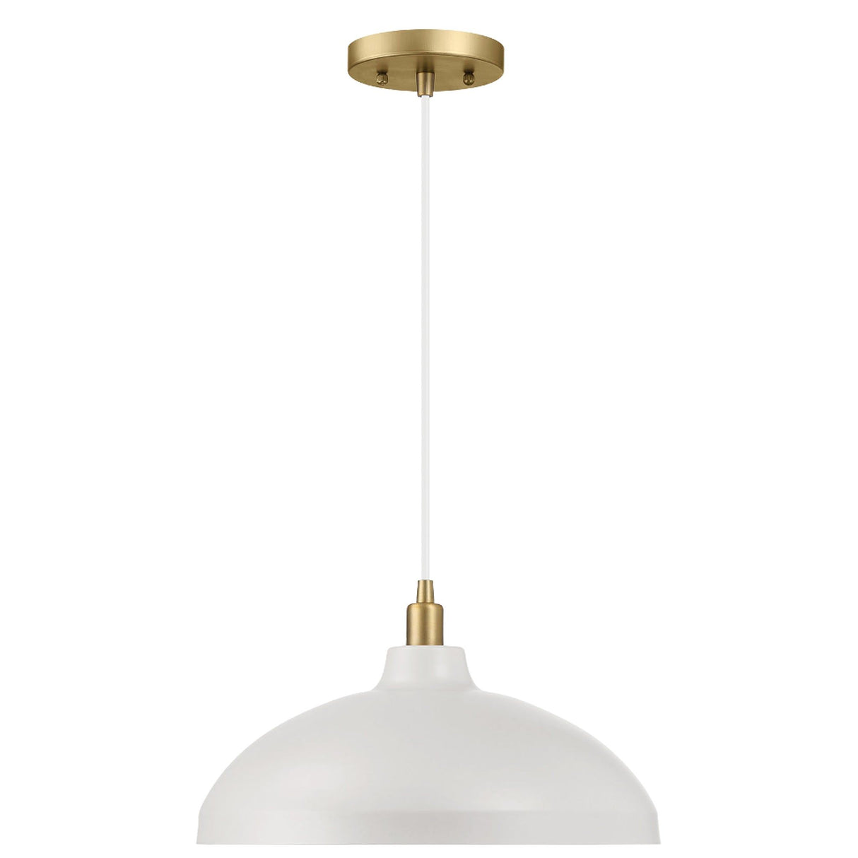 Astral - Single Light Pendant Lamp For Entrance Kitchen Island - Gold / White