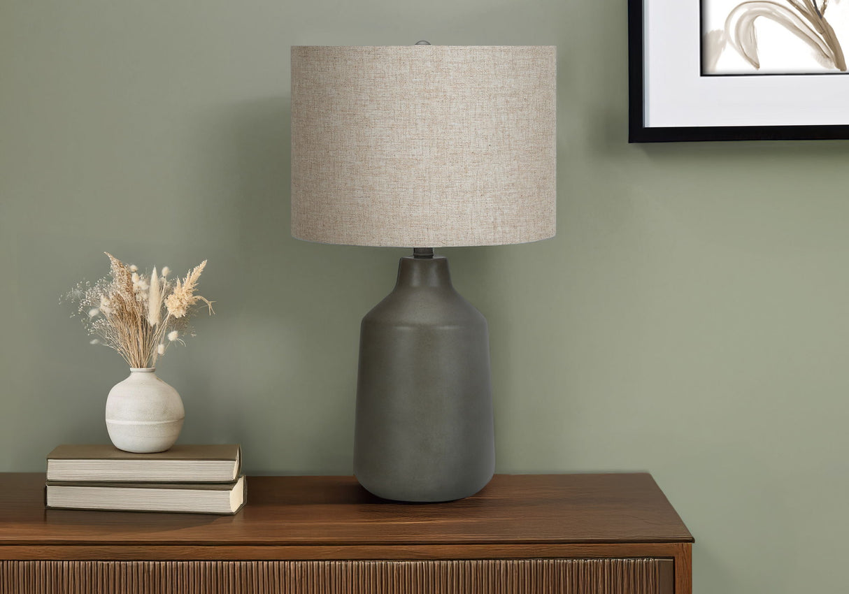 Lighting, Table Lamp, Concrete, Contemporary