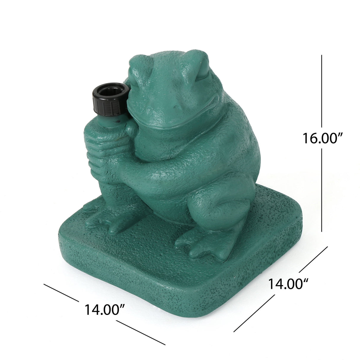 Whimsical - Frog Neptune Umbrella Base Concrete