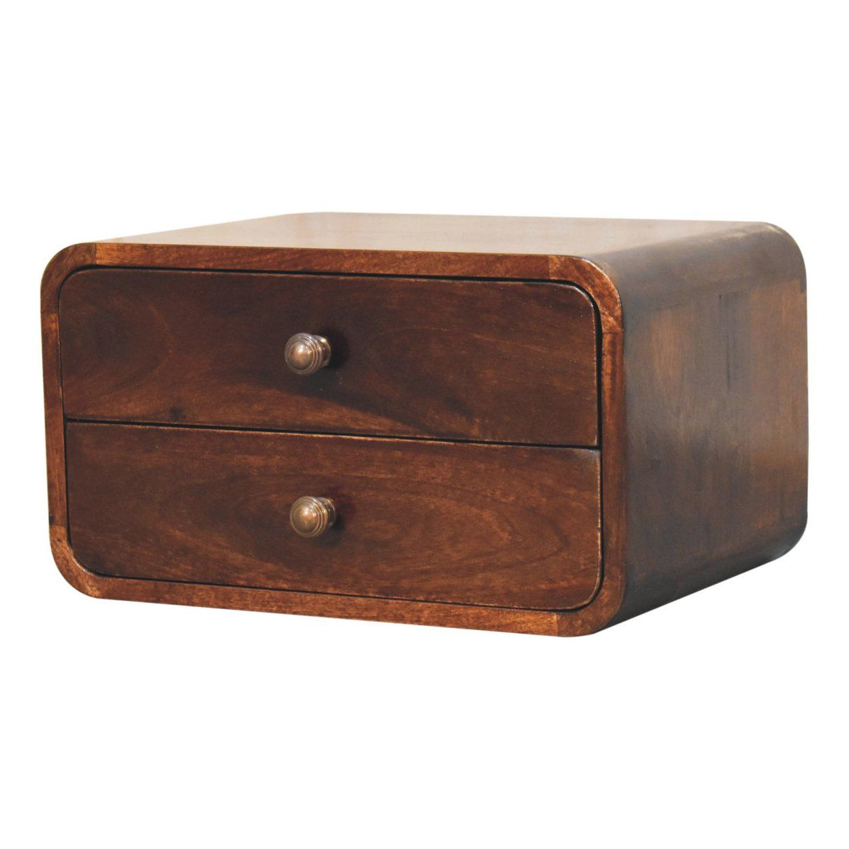 Curved Wall Mounted Bedside Nightstand