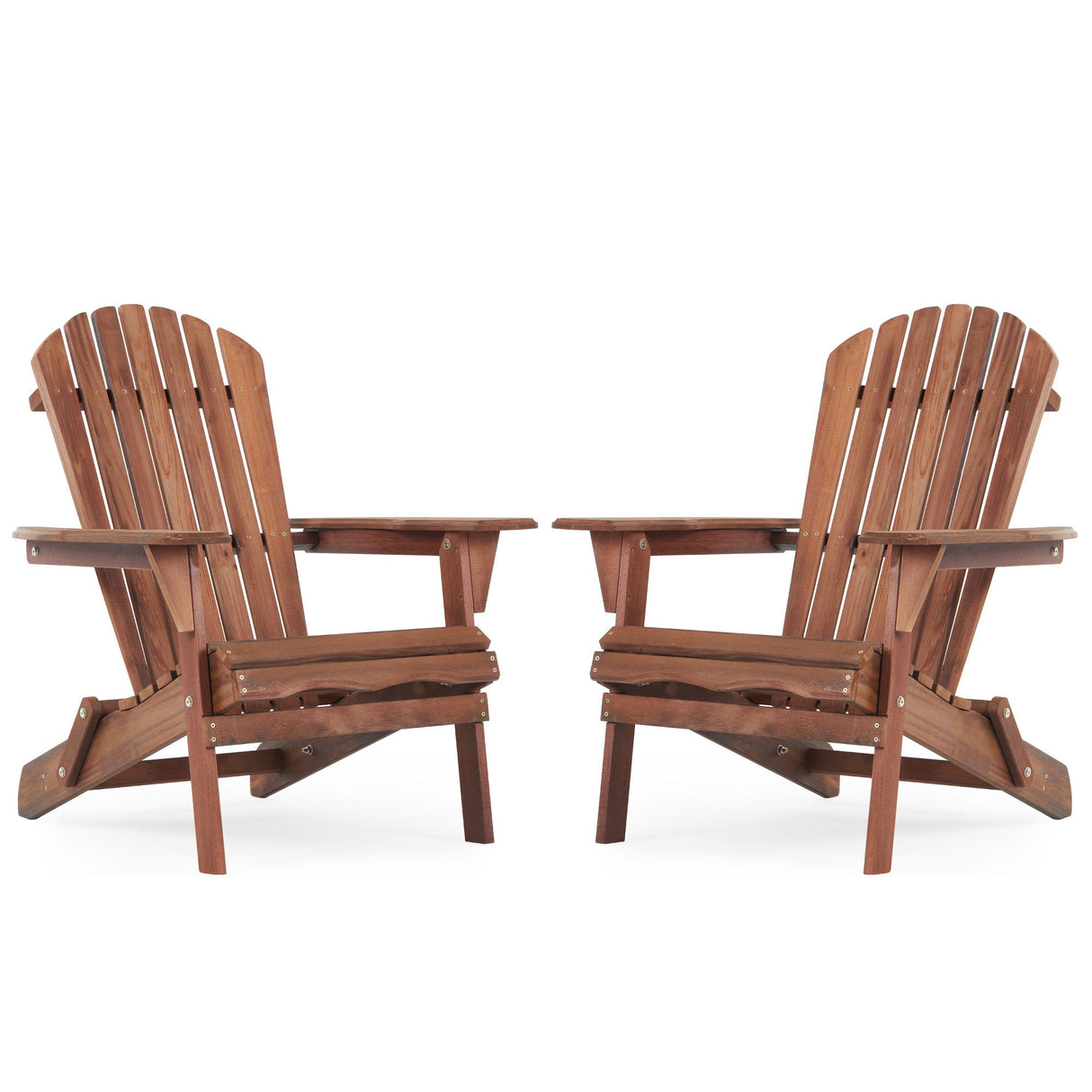 Lounge Patio Chair For Garden Outdoor Wooden Folding Adirondack Chair (Set of 2) Solid Cedar Wood Lounge Patio Chair For Garden