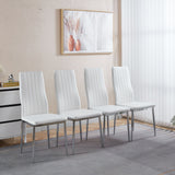 Chrome Leg Dining Chair (Set of 4)