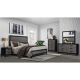 Soluto - Nightstand - Gray / Black