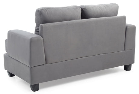Cozy Transitional Loveseat - Gray