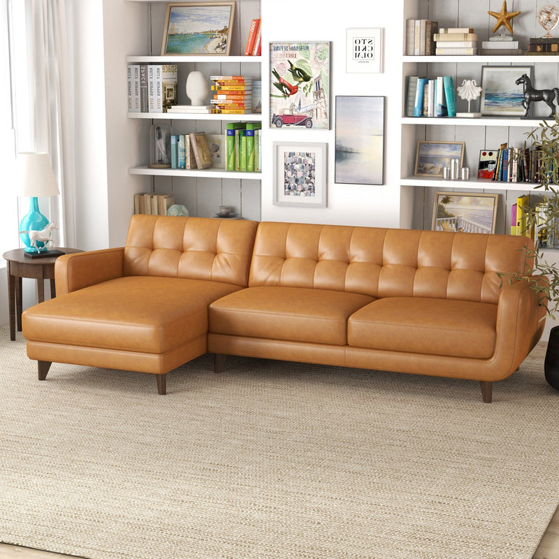 Allison - Mid-Century Modern Sectional Sofa Chaise