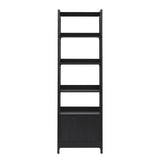 Transitional Narrow Bookshelf With Drawer On Bottom