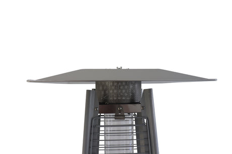 40, 000 Btu Propane Standing Patio Heater Stainless Steel