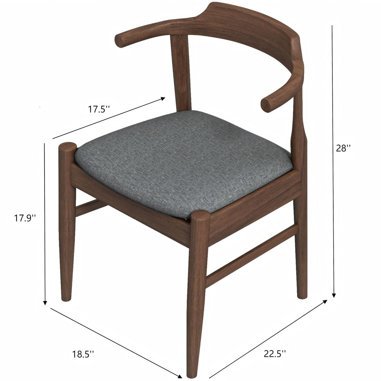 Dakota - Mid-Century Modern Velvet Dining Chair (Set of 2)