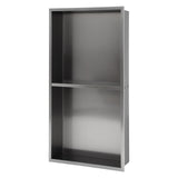 Modern Stainless Steel Shower Niche Double Shelf For Bathroom