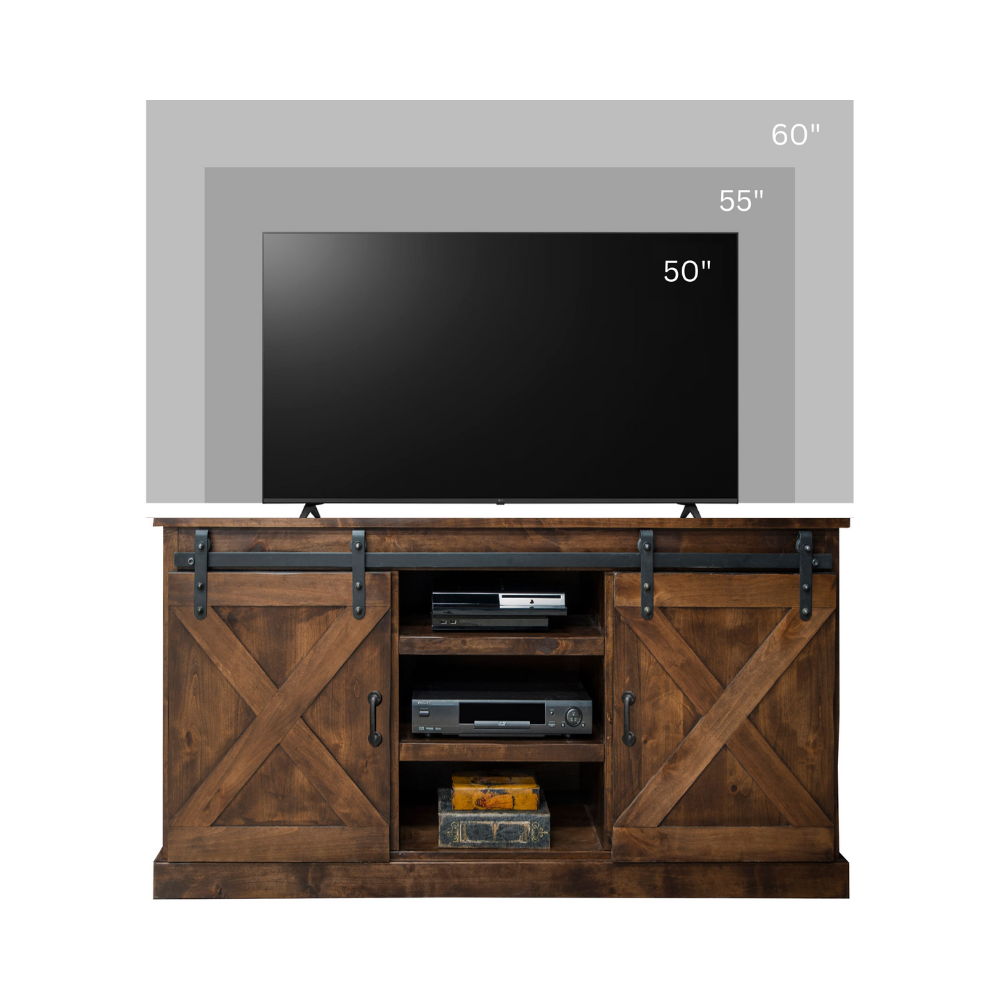 Farmhouse - Corner TV Stand - Aged Whiskey