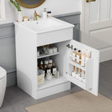 Bathroom Vanity With Sink, Cabinet With Adjustable Shelf