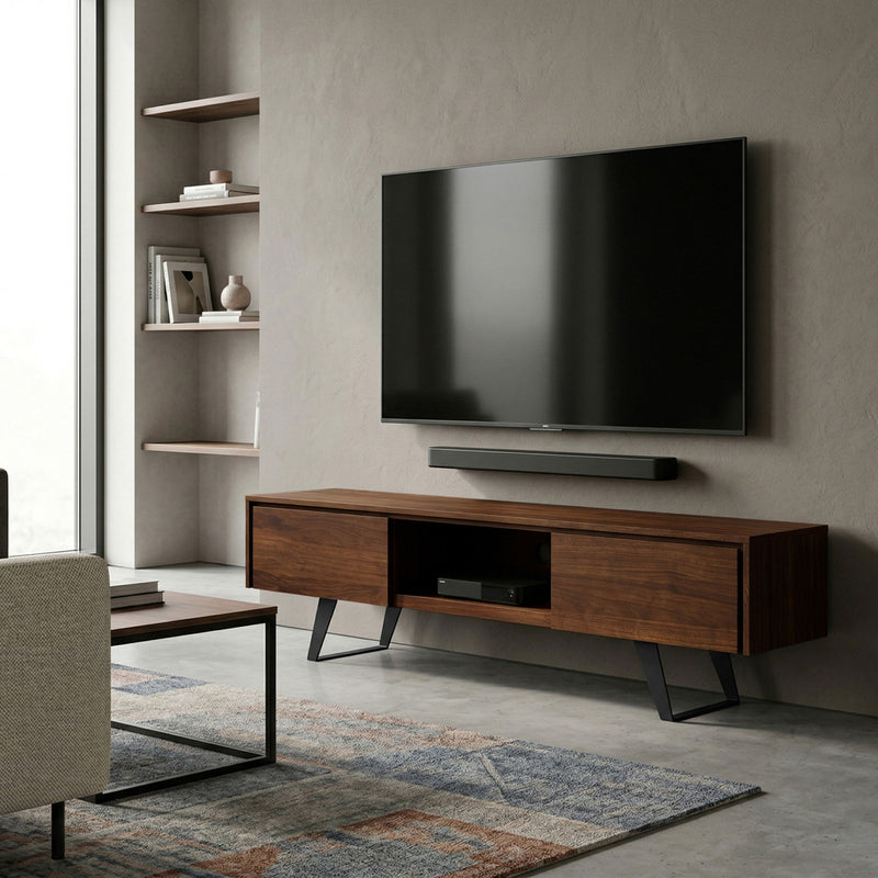 Lowry - Handcrafted TV Media Stand - Walnut
