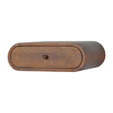 Wall Mounted Round Bedside Table - Chestnut