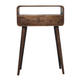 Solid Wood Curved Console Table