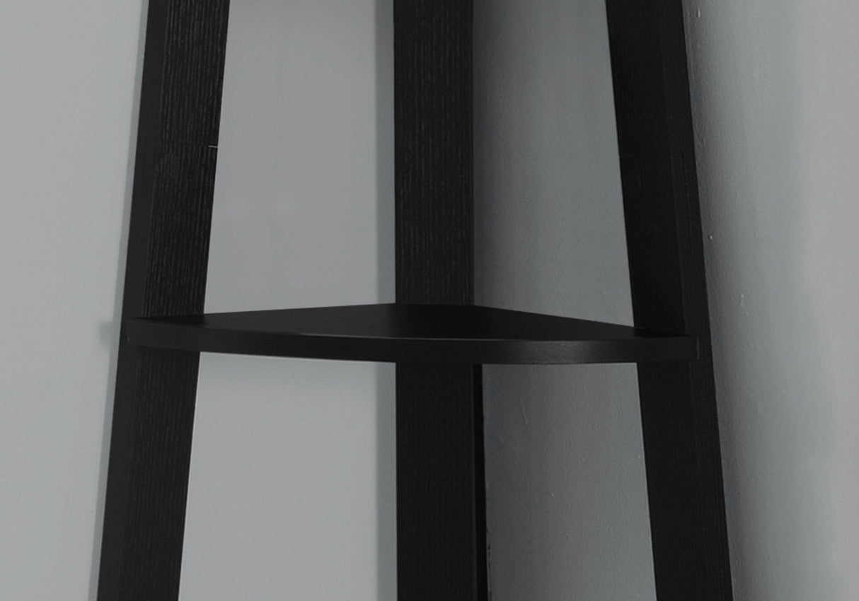 Bookshelf, Bookcase, Etagere, Corner, 5 Tier, For Office, Contemporary & Modern