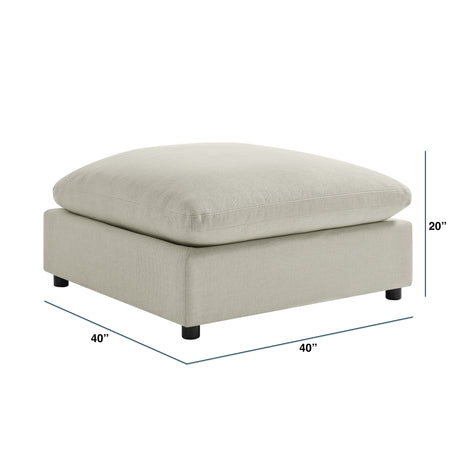 Cassandra - Square Ottoman - Beige