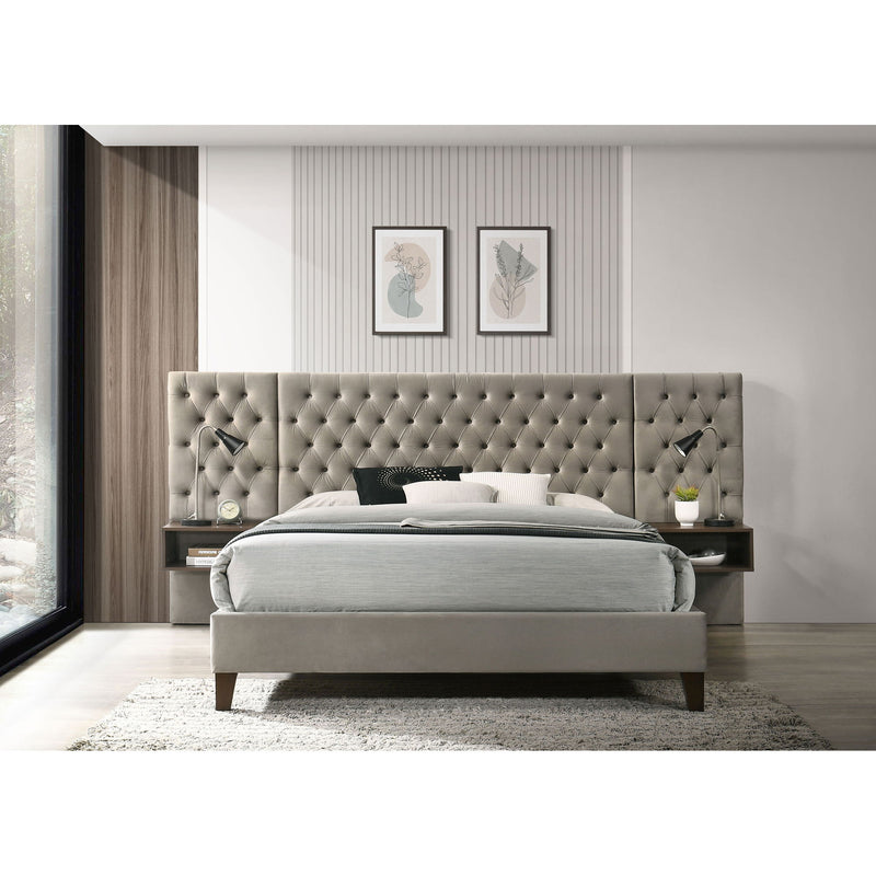 Kiah - Platform Bed With Floating Nightstands