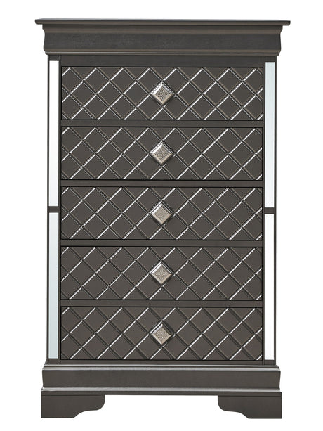 Verona - Chest - Metalic Black