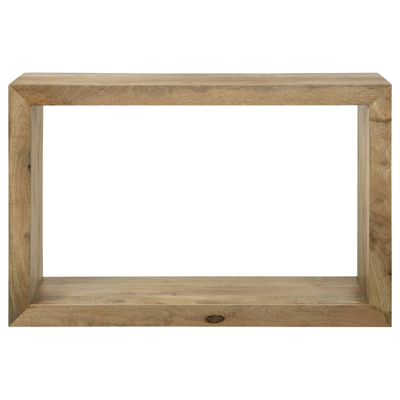 Mesa - Rectangular Console Table With Clean Open Frame Design - Natural
