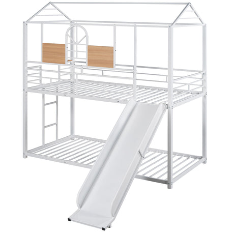 Metal Bunk Bed, Metal Housebed With Slide