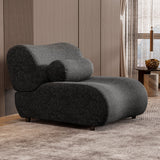 1 Piece Luxury Chenille Fabric Modular Sofa With Spring Cushions & Hidden Legs
