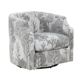 Emmett - Swivel Glider Barrel Chair With Clip Arm Design